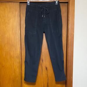 James Perse Dark Gray Cotton Pants Pull On Drawstring Pockets W 30” Inseam 27”